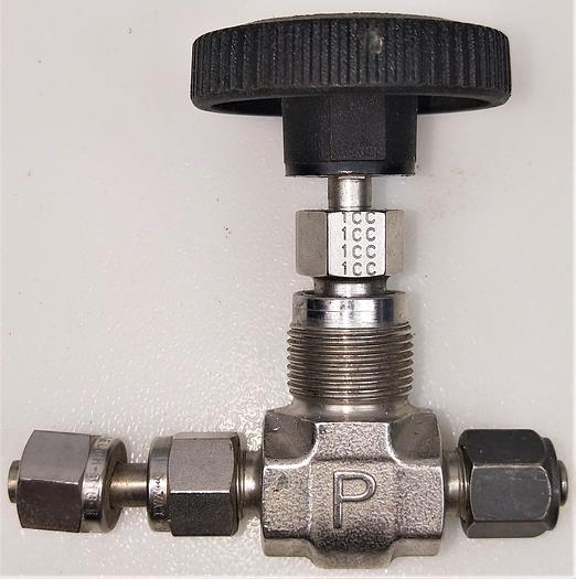Used Parker V-Series P316 Stainless Steel Needle Valve