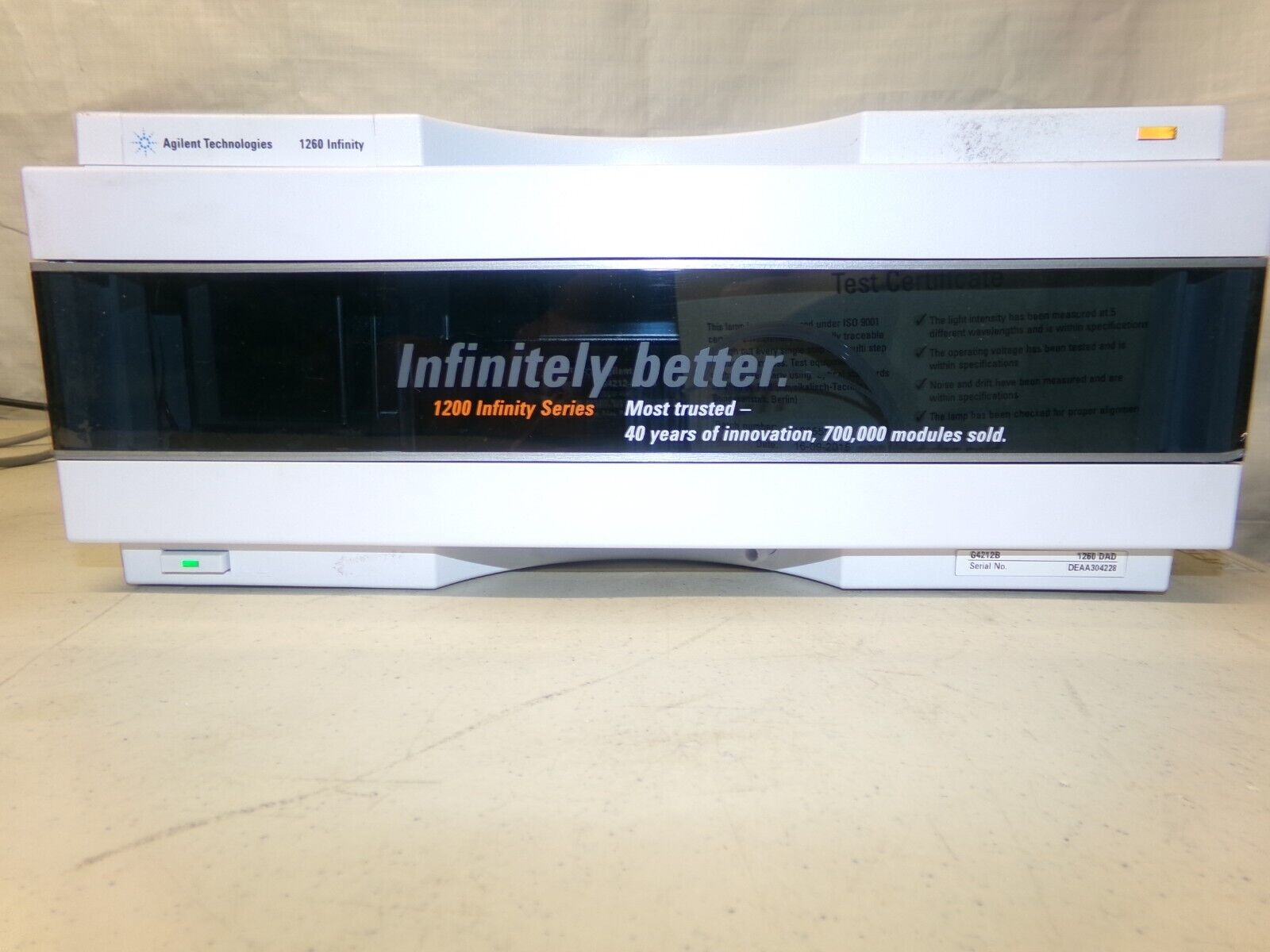 Agilent Technologies 1200 Infinity Series HPLC system.