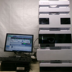 A liquid chromatography mass spectrometer system.