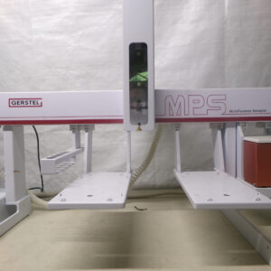 A white and red machine for chemical analysis.