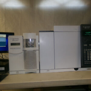 A picture of a gas chromatograph mass spectrometer