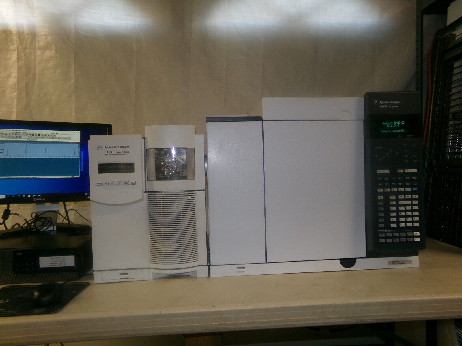 A picture of a gas chromatograph mass spectrometer